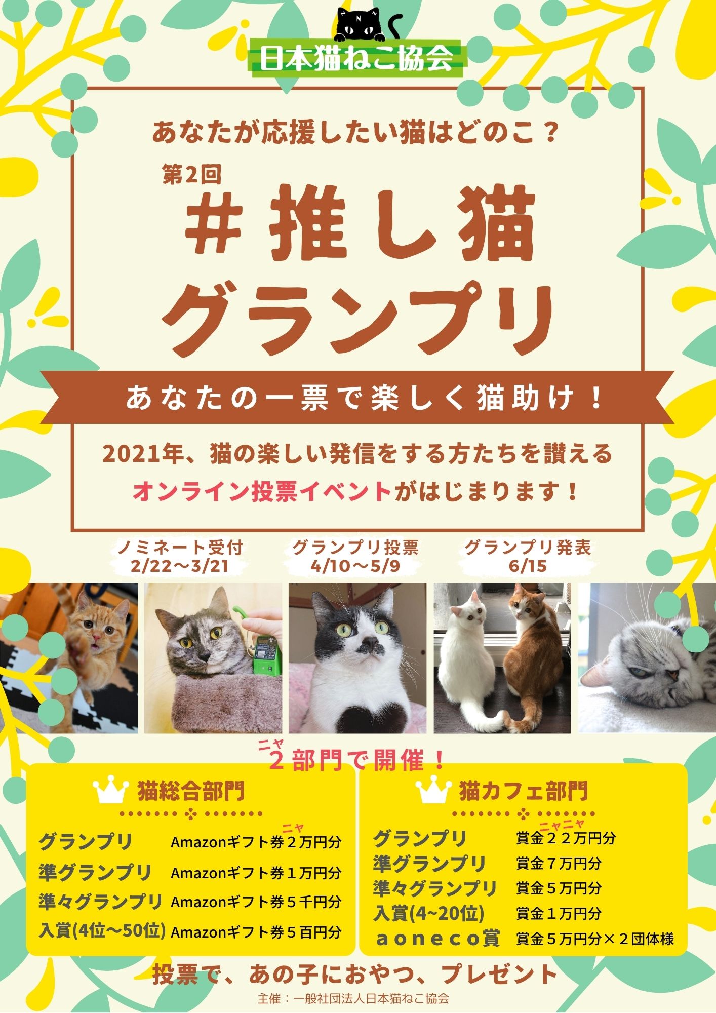 第２回 推し猫グランプリ 日本猫ねこ協会